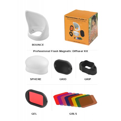 Professional Flash Magnetic Diffuser Kit 
